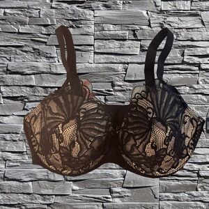 Paramour Black and Creme Lace Bra